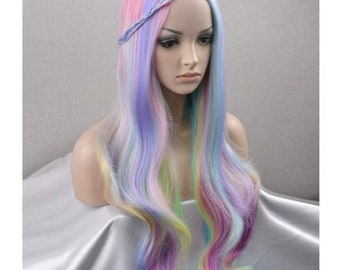 blonde unicorn wig