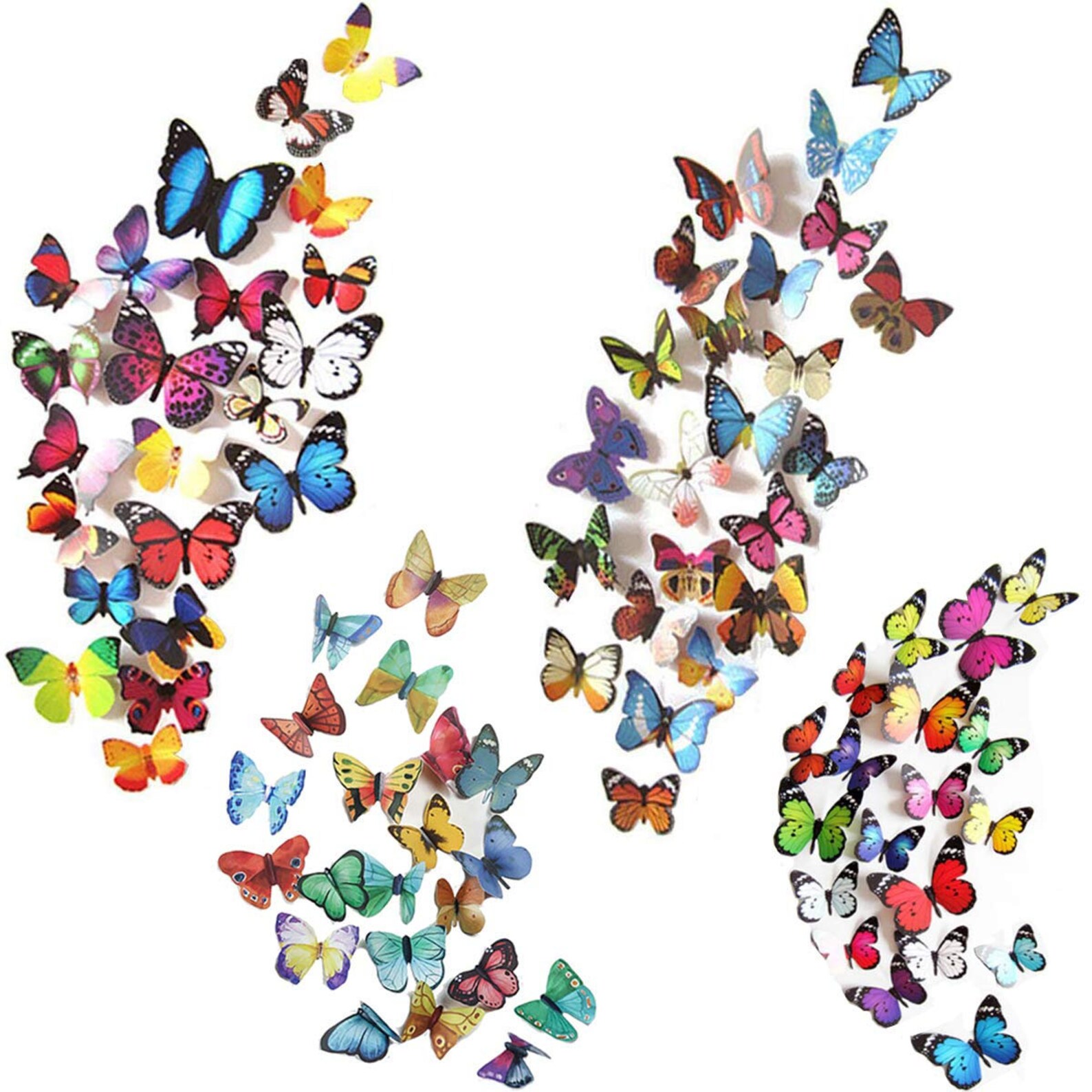 Butterfly Removable 3D Wall Decal 123 Butterfly Stickers 3D Etsy