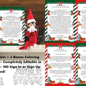 Elf Hallo und Auf Wiedersehen Briefe an Ihr Kind - Einfaches Personalisieren in Canva Kostenlos Kein Konto erforderlich - QR-Code für einfachen Zugriff oder Download auf das Telefon