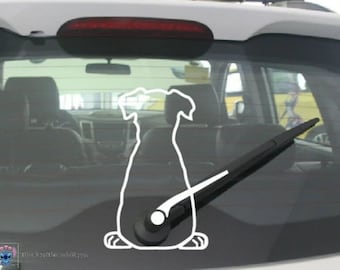 DIY Printable SVG Cut File | Set of 2 Designs Resizable Wagging Dog Tail for Car Rear Window Wiper Blade | Instant Digital Download