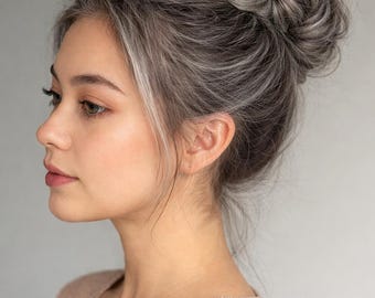 Synthetic Messy Bun Hair Scrunchie: Handmade Volume Updo Hair Piece