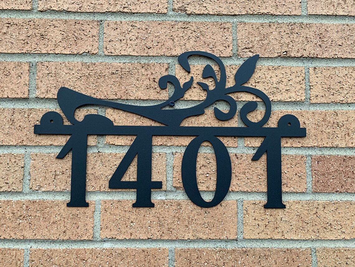 Modern House Address Custom Address Sign Metal House Etsy