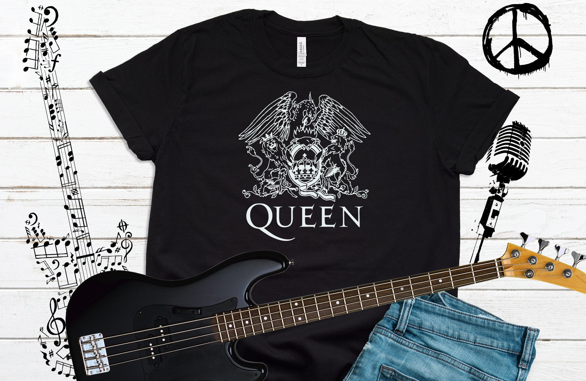 Queen Shirt - Freddie Mercury - Rock Shirt -  The Queen Shirt - 80…