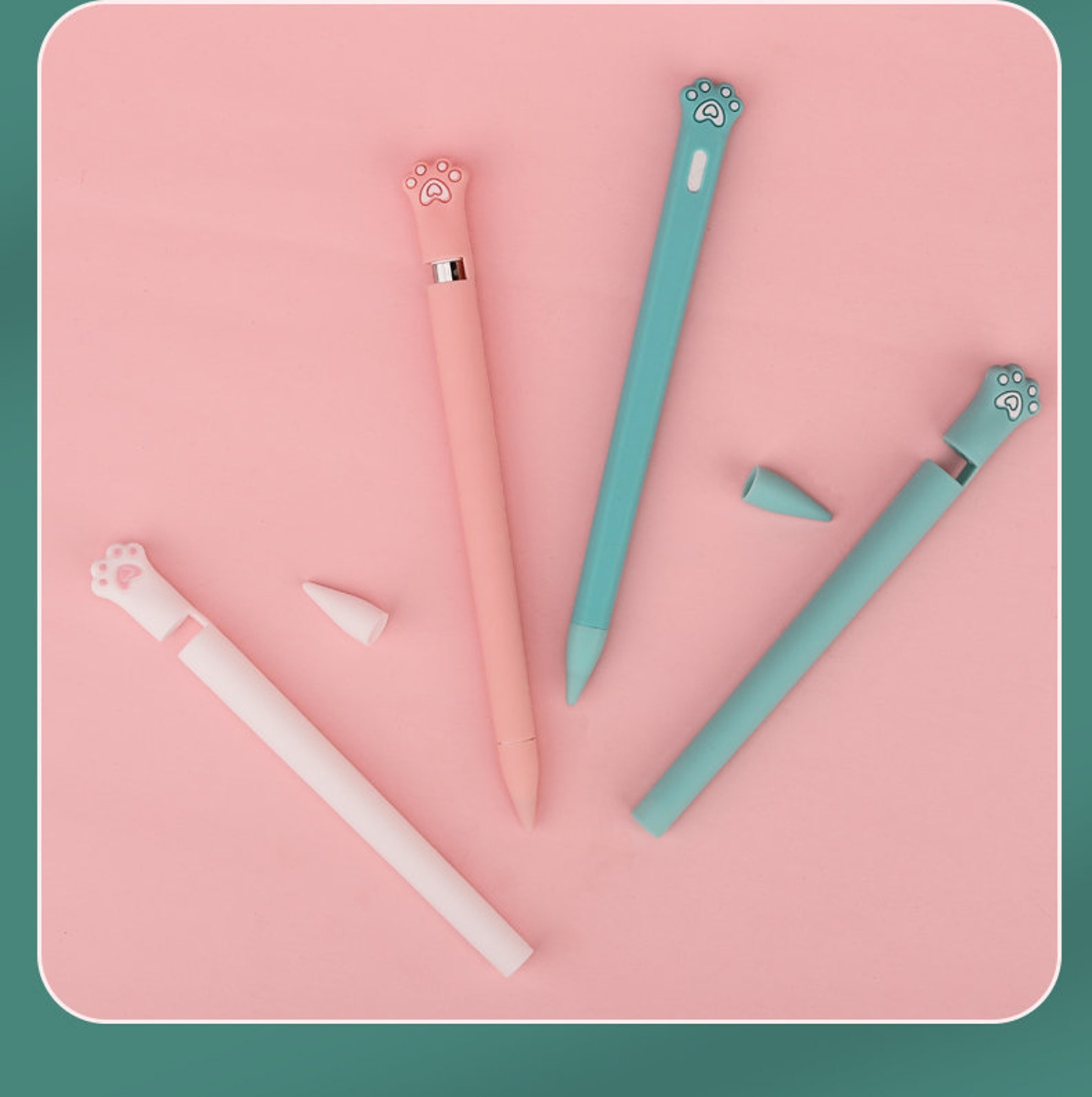 Apple Pencil Case Skin Cute Cartoon Design Apple Pencil Case Etsy