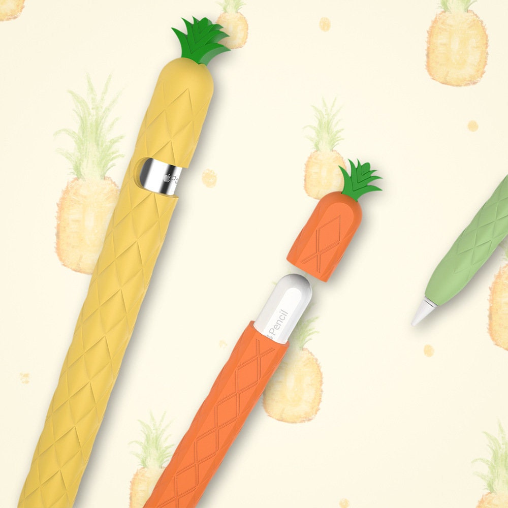 Apple Pencil Skin Cute Pineapple Apple Pencil Silicone Sleeve Etsy