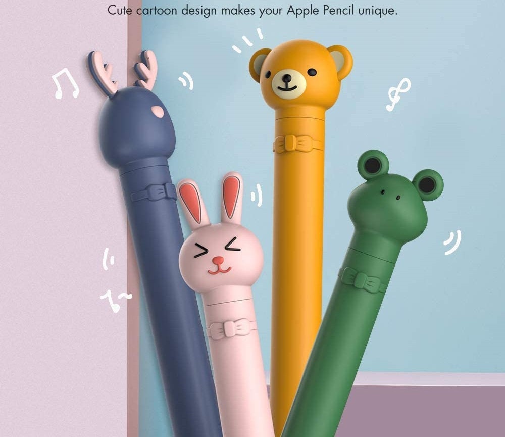 Apple Pencil Skin Cute Animal Apple Pencil Silicone Sleeve Etsy