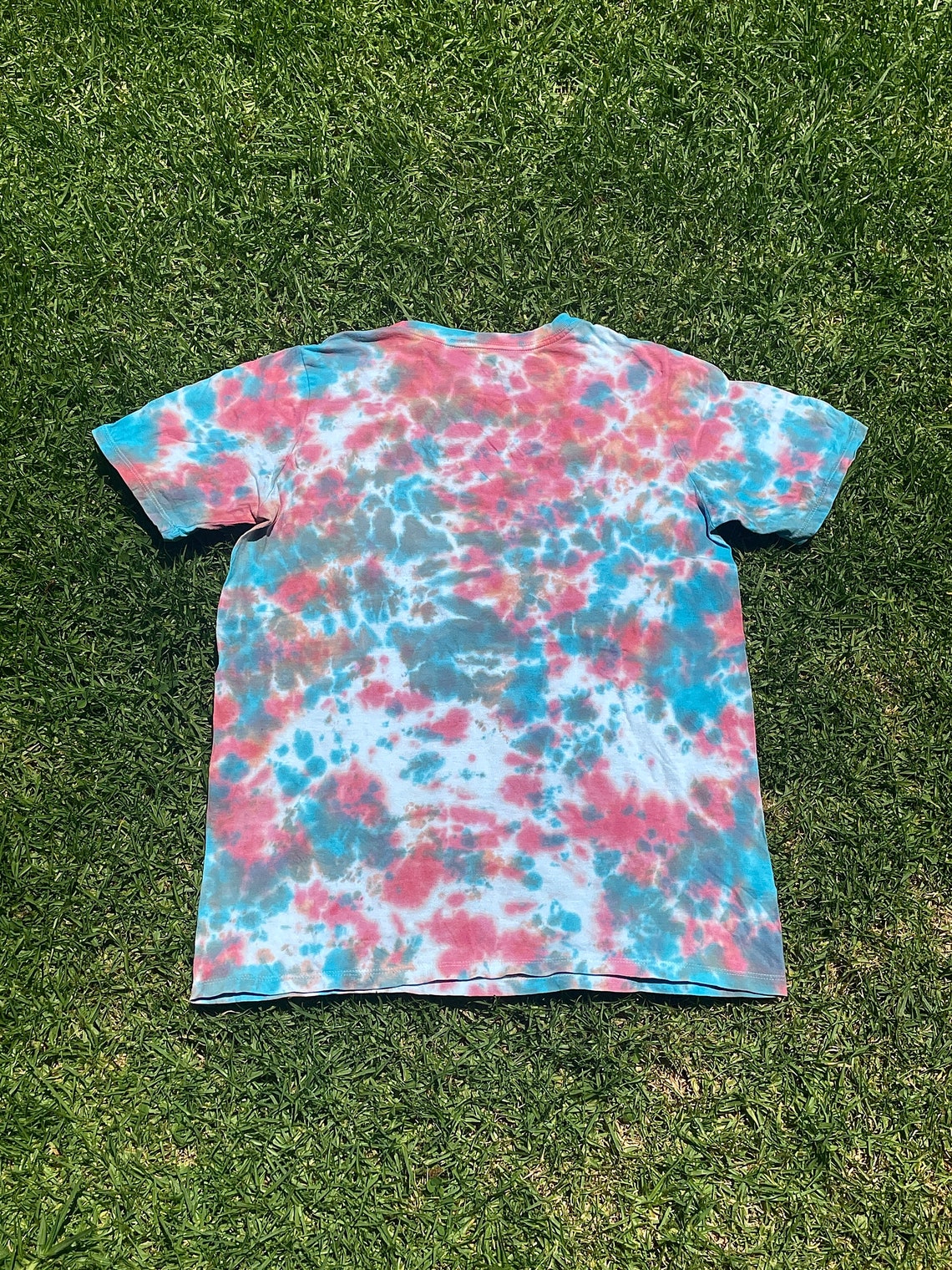 Children's Large Nike T-Shirt Pink & Blue Tie Dye | Etsy