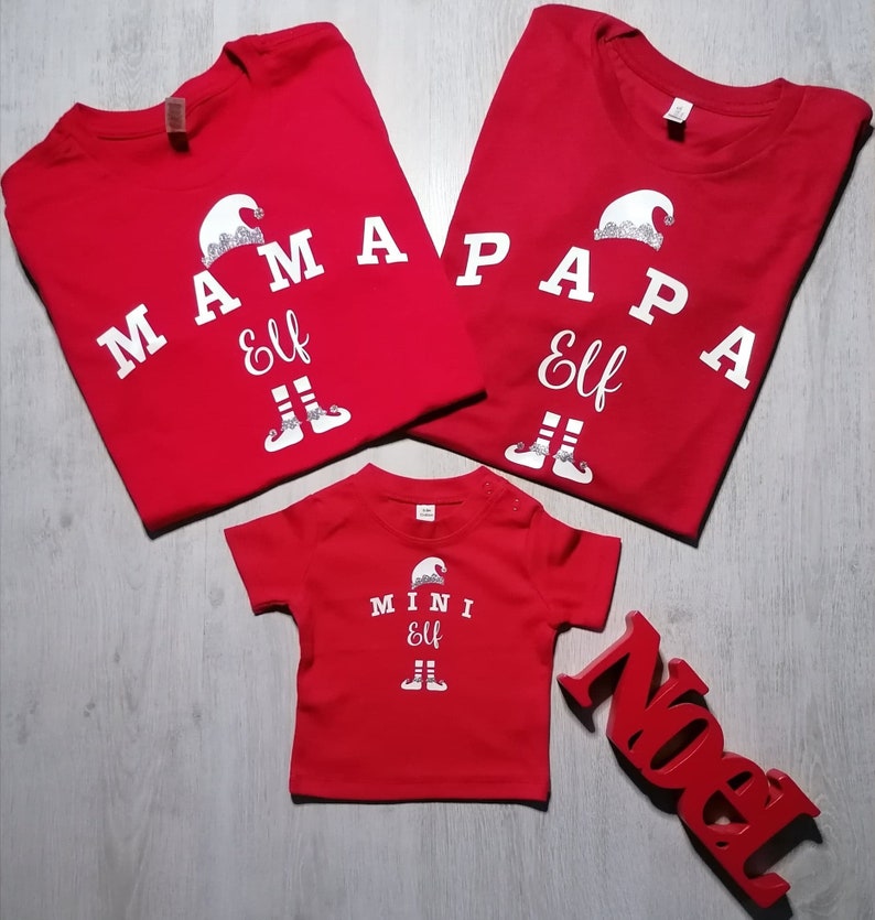 Matching Christmas T-shirts Family Matching T-shirts Mama - Etsy UK