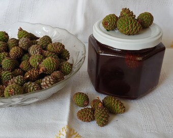 Pine cone jam,14oz Net, Honey, Pinecone jam, syrup honey, 400gr, Pine honey,  Pine cone jam-2023, Bulgarian pine cone honey jam, New 2023