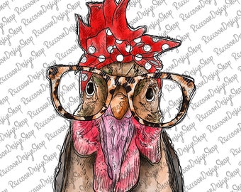 Kip bandana png, kip met bandana png-bestanden, clipart boerderijdier, hoofd gezicht downloaden, vector, afdrukbare png, haan png