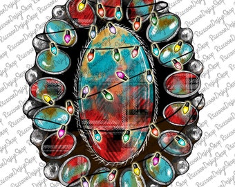 Noël turquoise, fichier PNG turquoise, sublimation de Noël, impression DTG, sublimation Png du père Noël de Noël, pierres précieuses occidentales