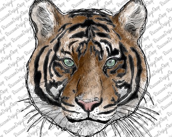 Aquarell Tiger Png, Aquarell Tiere, Tiere Png, Png, Tiger Leopard Png, Aquarell Tiger, Tiger Druck, Sublimation Designs Downloads