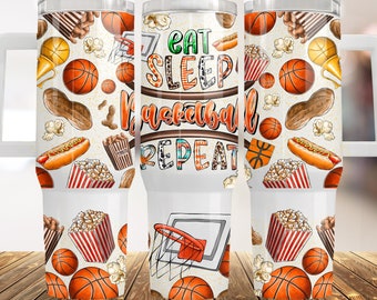 Basketball 40oz Tumbler Wrap, Basketball 40 oz Tumbler Png, 40oz Tumbler Sublimation Design, 40 ounce Tumbler Wrap,40oz TUMBLER 2 Piece Png