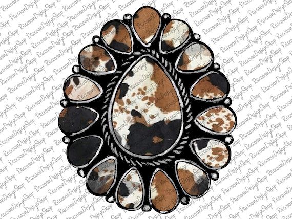 Turquoise Western Gem Stone png file, Cowhide Turquoise, Cowhide print, Sublimation Designs Downloads, Digital Download