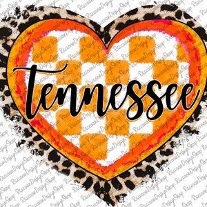Tennessee Leopard, TN, Tenn, Tristar, Tri-Star, beunruhigt, hübsches Tennessee PNG digitaler Download, Sublimation, Peace Love Tennessee