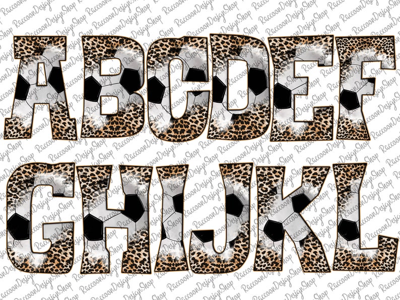 Soccer Doodle Letters PNG, Hand Drawn Soccer Pattern Alphabet Png ...