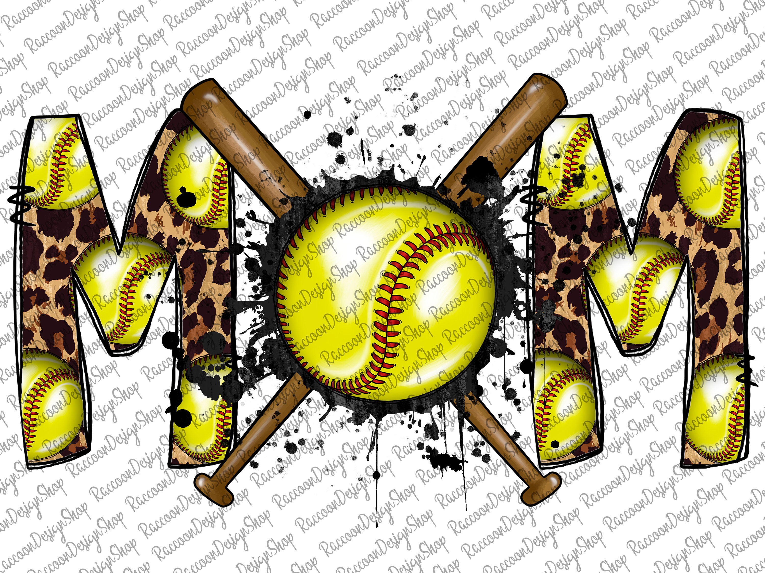 Softball Mom Softball Clipart Transparent PNG File for Etsy