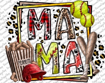 Softball Mom,Softball Clipart, Transparent PNG file for sublimation,Softball Mama Png,Softball Shirt Design,Softball Mom png,Softball design