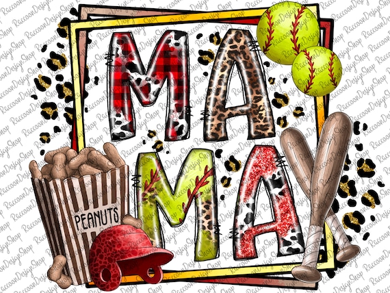 Softball Mom,Softball Clipart, Transparent PNG file for sublimation,Softball Mama Png,Softball Shirt Design,Softball Mom png,Softball design