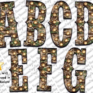 Camo Alphabet,Font Letters,Camouflage Alphabet,Camouflage Letters, Camouflage Alphabet,Marquee Letters Png,Light Vintage Font