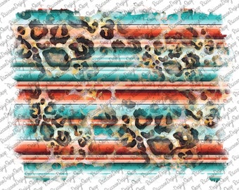 Serape and Leopard Pattern Png , Serape Pattern Png, Png,Serape Leopard png, Watercolor Serape, Leopard print, Sublimation Designs Downloads