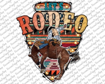 Let's Get Western, Western Png, Turquoise, Rodeo Png, Aztec Pattern, Cowboy PNG, Sunflower PNG, Digital Download, Rodeo, Rodeo Design