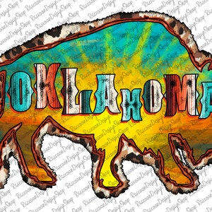 Oklahoma Buffalo Png, Oklahoma Png, Western, Sublimation File Clipart Graphic, Digital Download, Sublimation Designs Downloads, Oklahoma