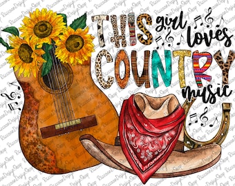 Música country PNG, Música country PNG, Diseño de sublimación, Descarga digital, Archivo PNG, Diseño de sublimación, PNG, Country PNG, Diseño country