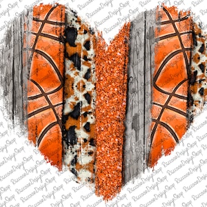 Basketball Heart Png, Basketball Love, Basketball Mom, Basketball Clipart, Transparent PNG file for sublimation, Basketball Mama, Basketball