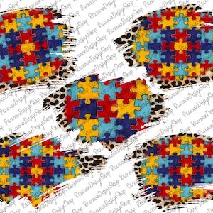 Autism Awareness Patch Png,Leopard Patch,Autism Patch,Png Sublimation Design,Autism Awareness Png,Puzzle Png,Autism Puzzle,Patch Buddles