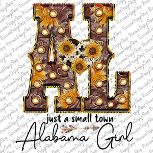 Just A Small Town Meisje van Alabama, staat Alabama, meisje van Alabama, kaart van Alabama, sublimatie van Alabama, staten van Alabama, Alabama, staat AL, kaart