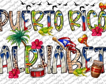 Puerto Rico Alphabet Png, Heart Flag Png, Puerto Rico Png, Heart Flag Png, Alphabet Png, Latina Power Png, Latina Af Png, Alphabet Design