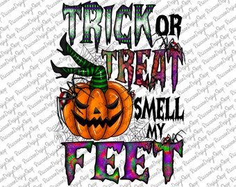 Trick or Treat Png, Halloween PNG Design, Halloween Design, Pumpkin Png, Brushstrokes Png, Sublimation Designs Downloads, Halloween Png