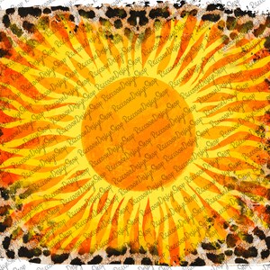 Leopard Sunshine Png Peace Love Sun Sublimation Digital - Etsy