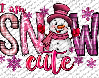 I am Snow schattig png, vrolijk kerstfeest png, sneeuw, sneeuwpop png, westerse png, winter, kerstmis, sublimatieontwerp, digitale download, winter png