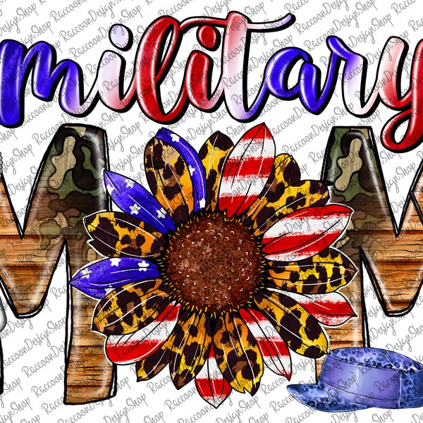 Fichier PNG de maman militaire, 4 juillet, armée, amour, maman Png, drapeau américain, soldat, Memorial Day, téléchargement numérique, conception par sublimation