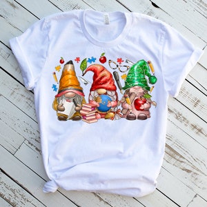 Teacher Gnomes Png, Teacher's Day Png, Back To School Png, Teacher Gnome Png, Digital Download,Gnome Png,Hand Drawn Gnome,Teacher Life Gnome image 2