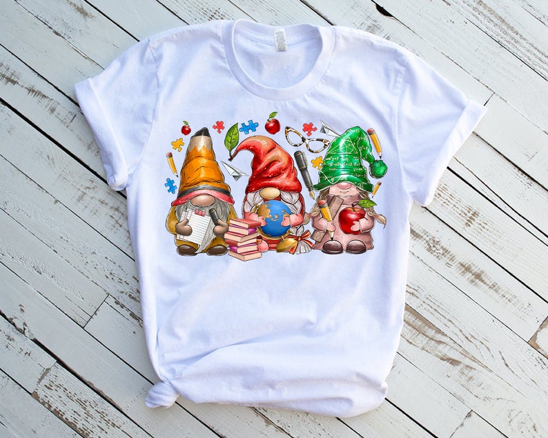 Teacher Gnomes Png, Teacher's Day Png, Back To School Png, Teacher Gnome Png, Digital Download,Gnome Png,Hand Drawn Gnome,Teacher Life Gnome image 2