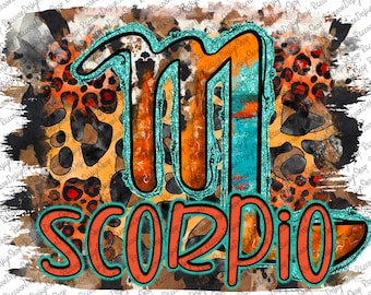 Scorpio Zodiac Png, Scorpio Design, Digital Download File, Birthday, Birthday Design, Sublimation Designs Downloads, Western Png,Scorpio Png