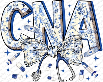 Cna Chinoiserie Coquette Bow png, Nurse Chinoiserie Coquette Bow png, Cna Coquette bow Png,Cna Sublimation Designs,Cna png,Nurse Sublimation