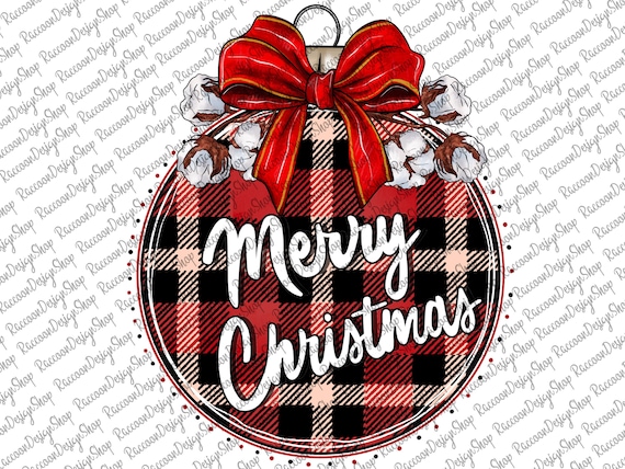 Merry Christmas Ornament Pngpng Fileschristmas - Etsy UK