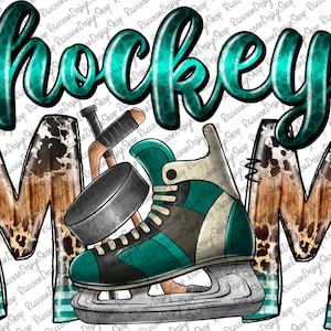 Hockeymoeder png-afbeelding, ijshockeyluipaardontwerp, downloads sublimatieontwerpen, transparant png-bestand, hockeymoeder png, hockeypng