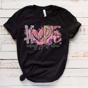 Hope Nobody Fights Alone PNG Sublimation Design Breast - Etsy
