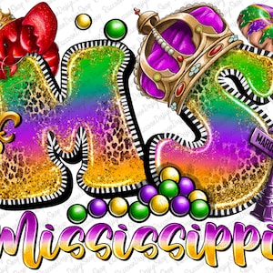 Mississippi MS Mardi Gras png sublimation design download, Mardi Gras, Mississippi png, Mardi Gras png, sublimate designs download