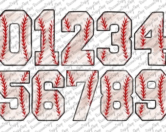 Honkbalnummer png, honkbalnummer alfabetletters png-bundel, honkbalsport doodle letters, handgetekende nummer doodle, sublimatieset