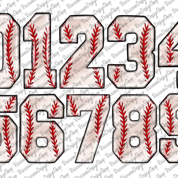Baseball Number Png,Baseball Number Alphabet Letters PNG Bundle,Baseball Sports Doodle Letters,Hand Drawn Number Doodle,Sublimation Set
