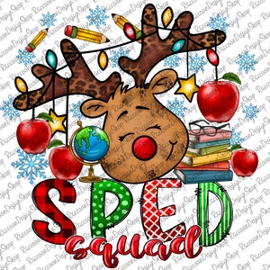 Speed Squad png, renbuffelpläd med jul png, renjul png, jullärare png, Speed Squad, sublimeringsdesign