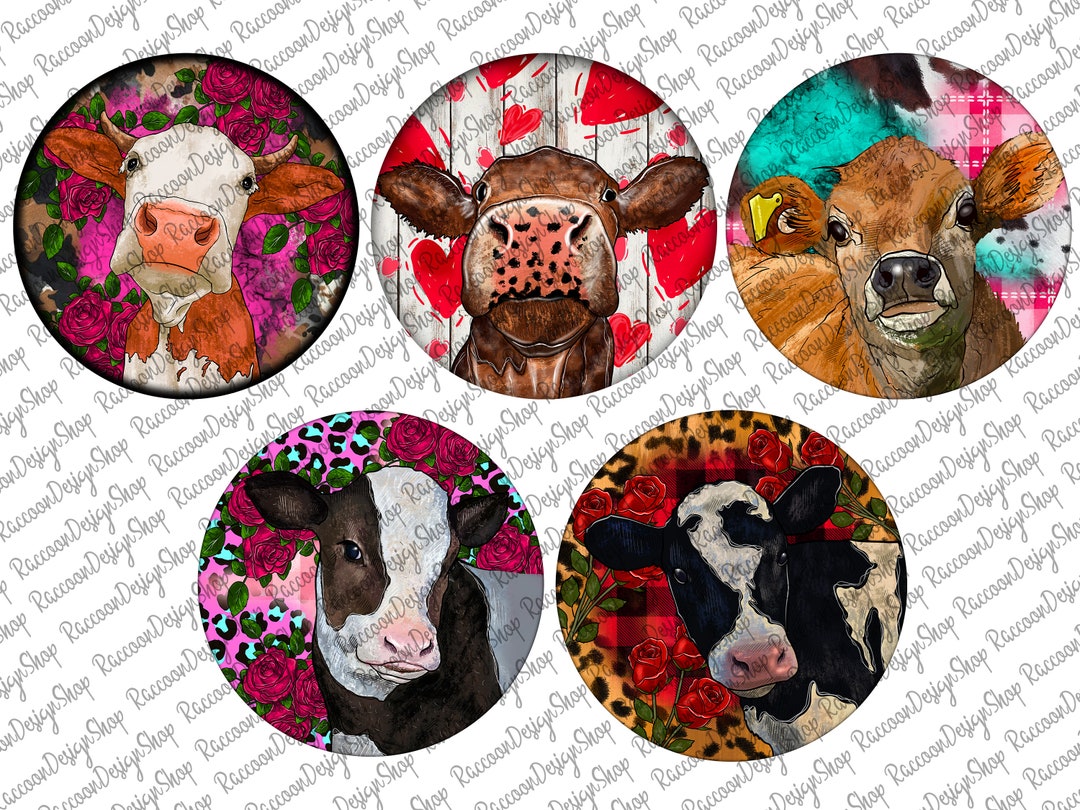 Cow Car Coaster Bundle Templates Design Bundle Cow PNG, Clip Art Design ...