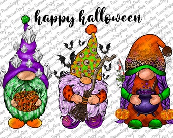 Halloween PNG, Halloween Gnomes PNG, Halloween Clipart, Sublimation Design, Gnome, Halloween Designs, Digital File, Download,Halloween Gnome