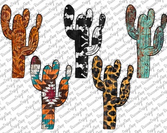 Cactus Png, Cactus Graphic, Cactus Png, Serape Cactus png, Watercolor Cacti, Leopard print, Sublimation Designs Downloads, Serape Cactus